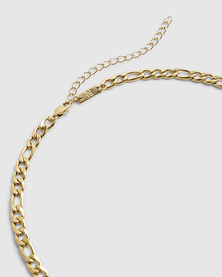 Gold Steel Chain Necklace