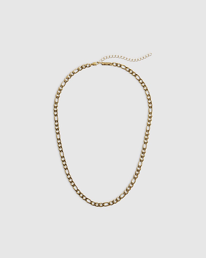 Gold Steel Chain Necklace