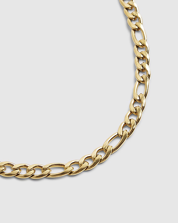 Gold Steel Chain Necklace