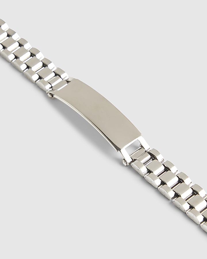 Silver Steel Silver Watch Strap