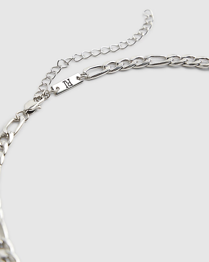 Silver Steel Chain Necklace