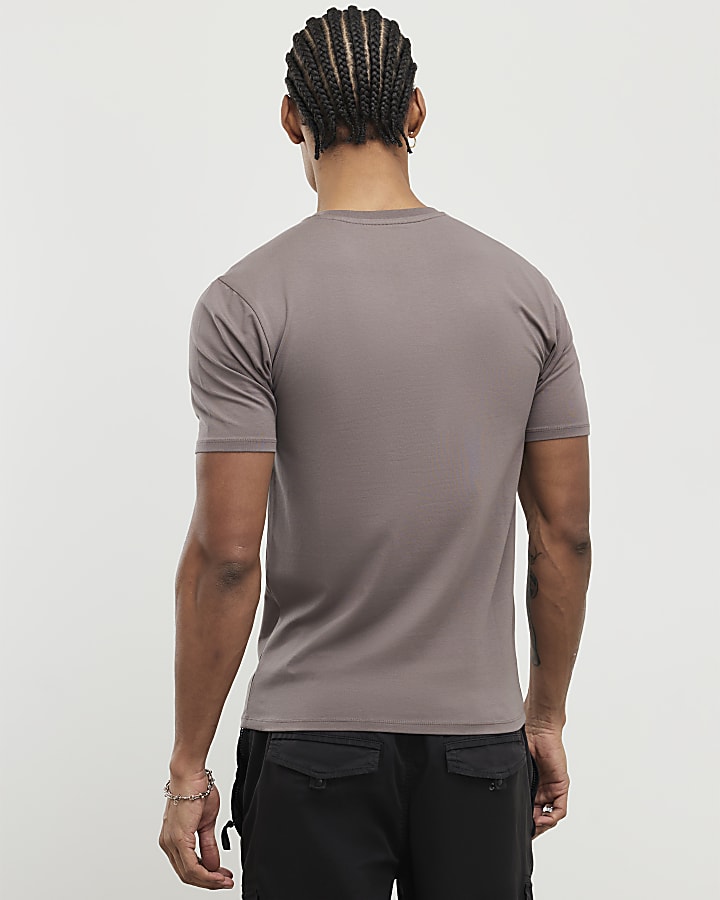 Navy Muscle Fit Pack Of 3 T-Shirts