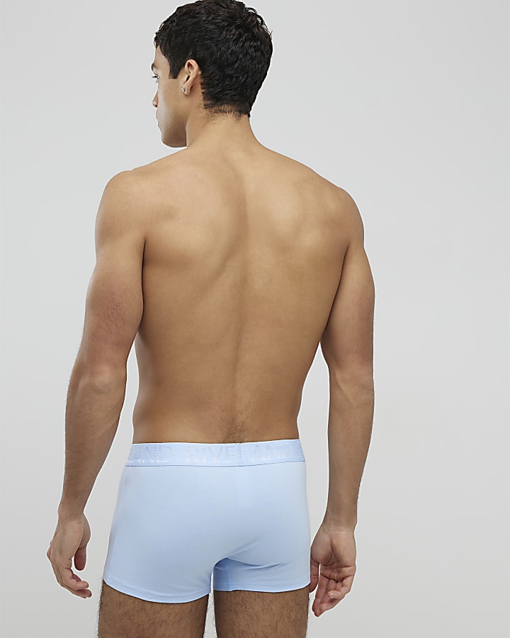 Blue RI Jacquard Pack Of 5 Trunks