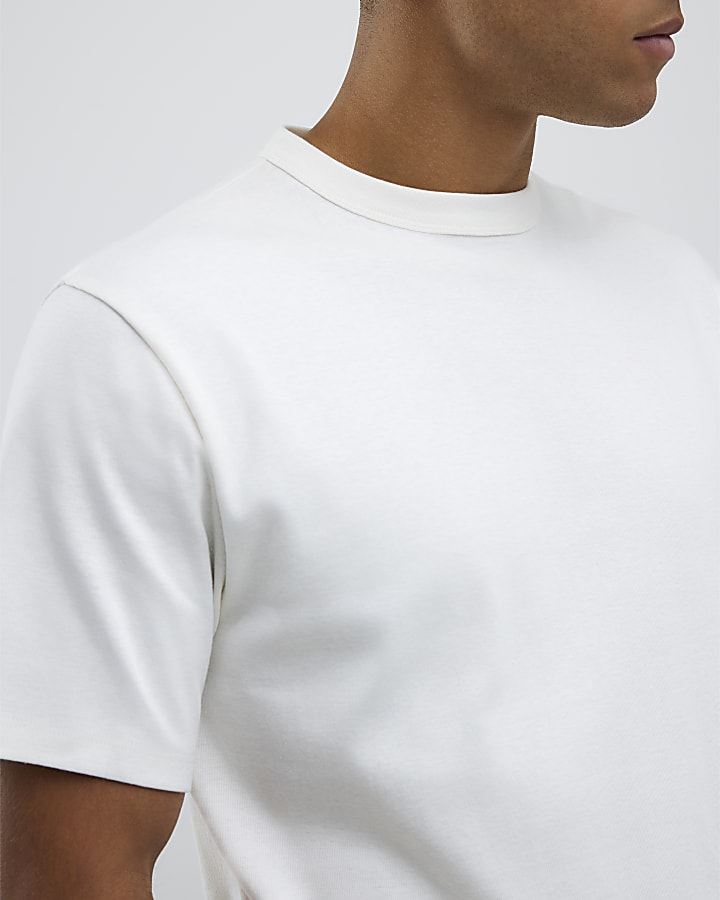 Cream Regular Fit T-Shirt