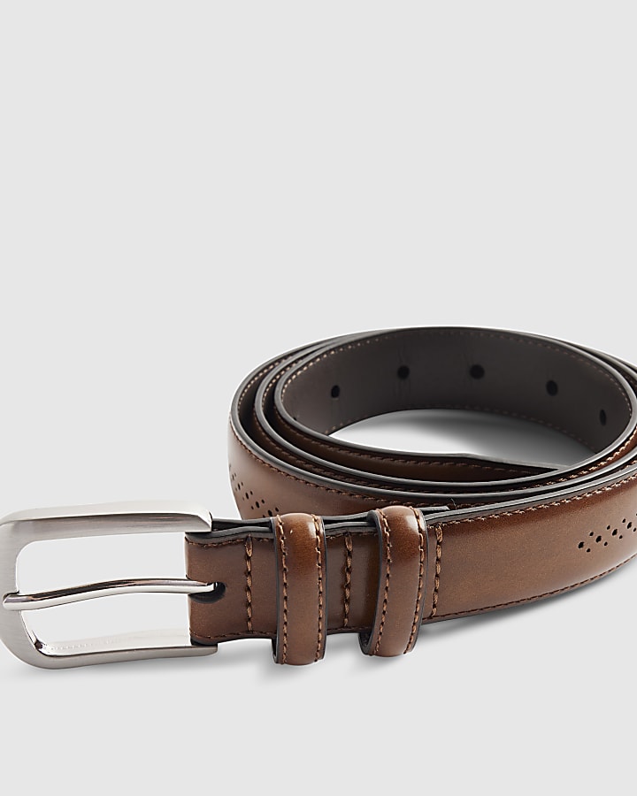 Brown Brogue Belt