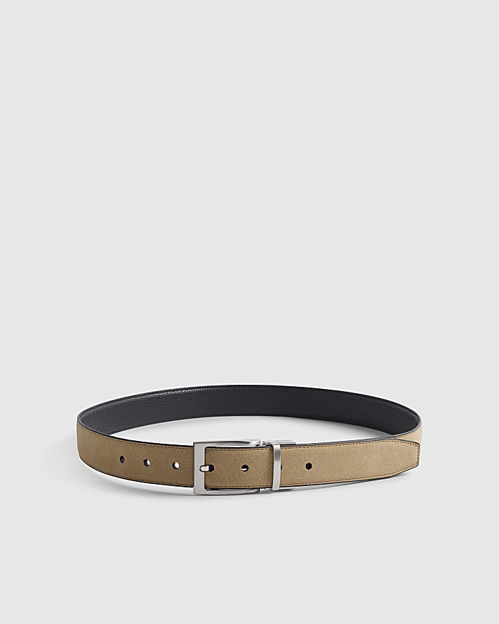 Beige Reversible Belt