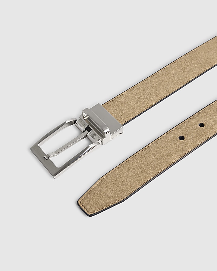 Beige Reversible Belt