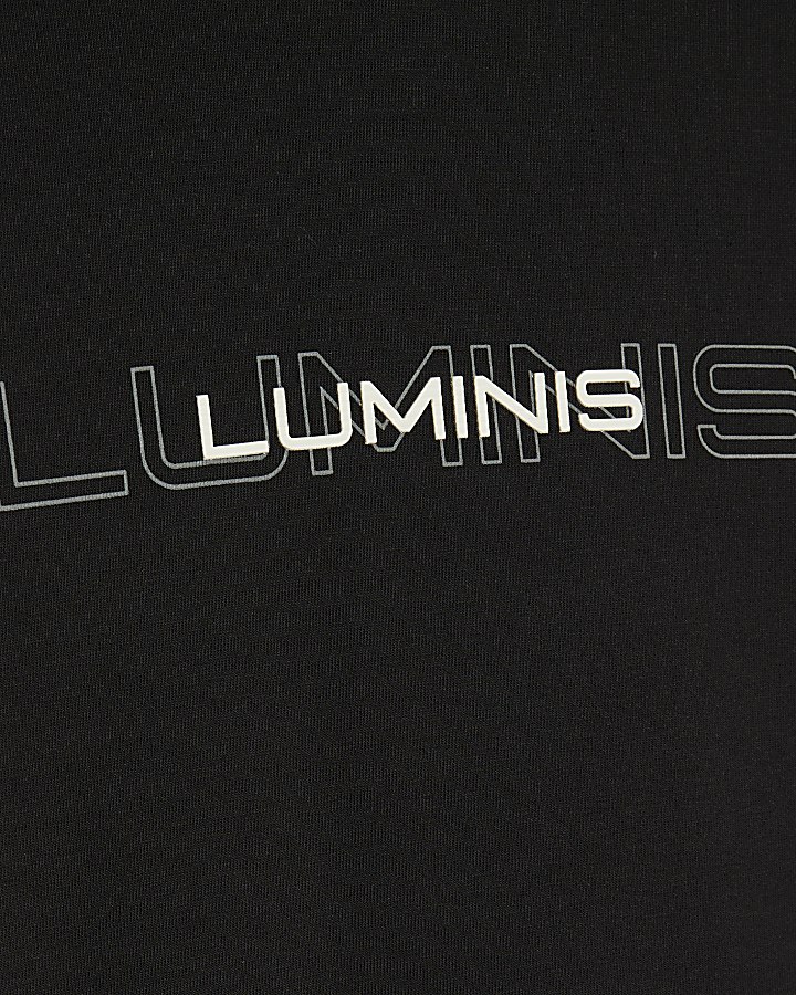 Black Regular Fit Luminis Zip Hoodie 