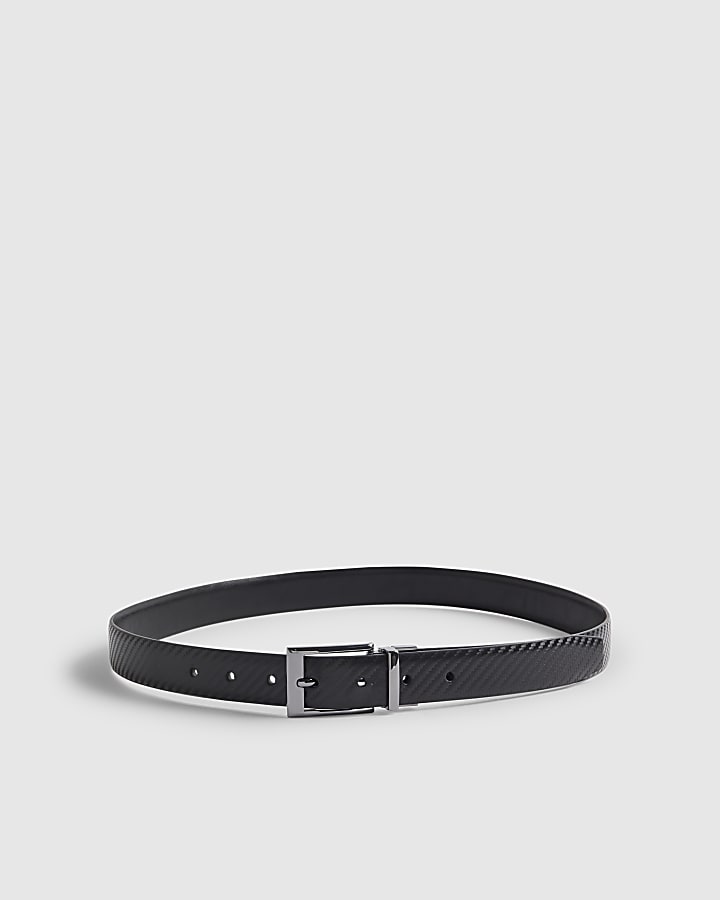 Black Textured Smooth Belt