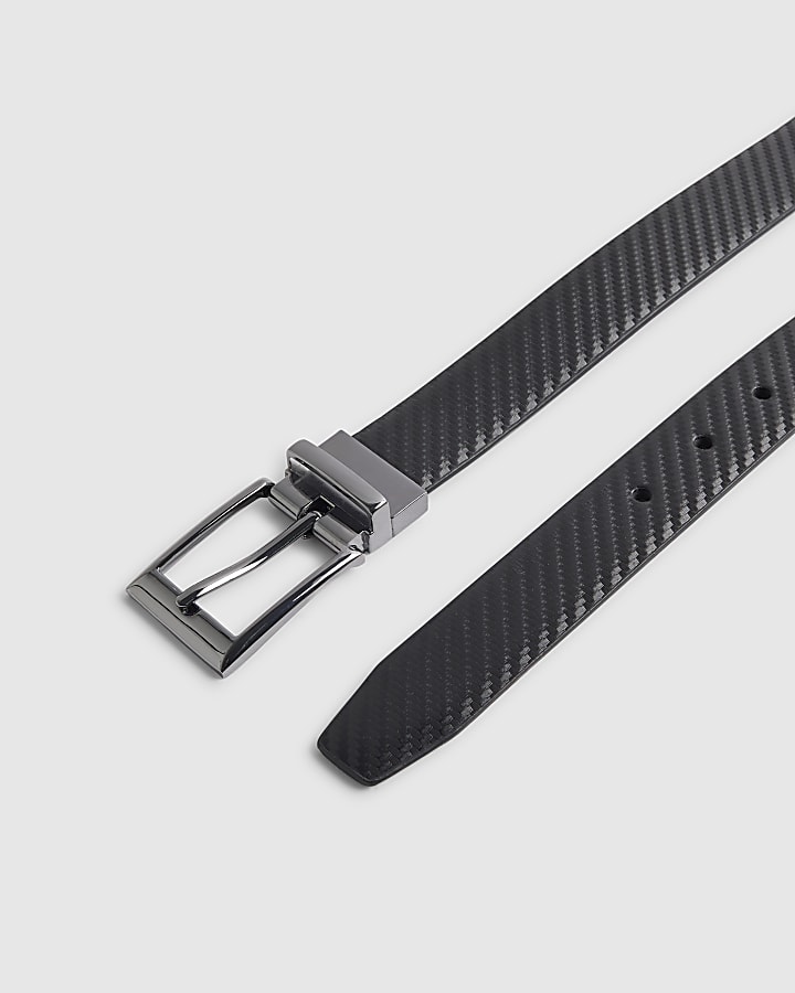 Black Textured Smooth Belt