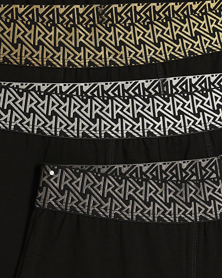 Black Pack Of 5 Metallic RR Trunks