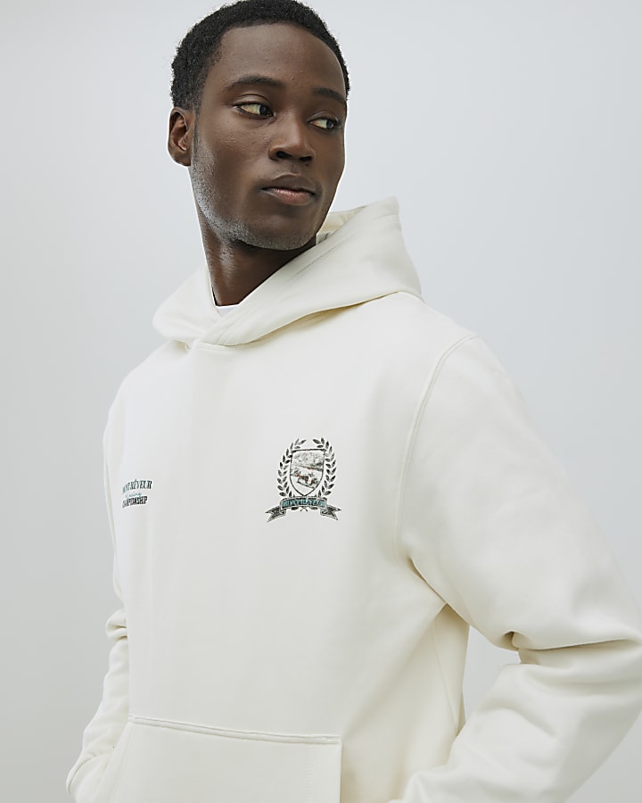 Cream Regular Fit Mont Reveur Hoodie