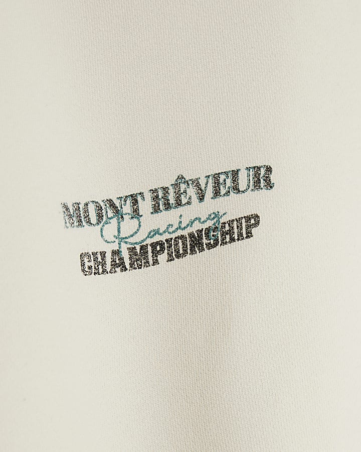 Cream Regular Fit Mont Reveur Hoodie