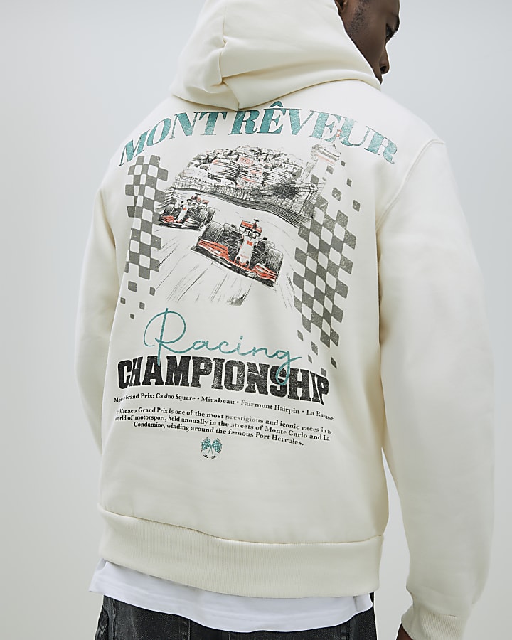 Cream Regular Fit Mont Reveur Hoodie