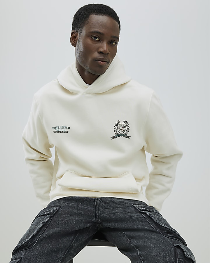 Cream Regular Fit Mont Reveur Hoodie