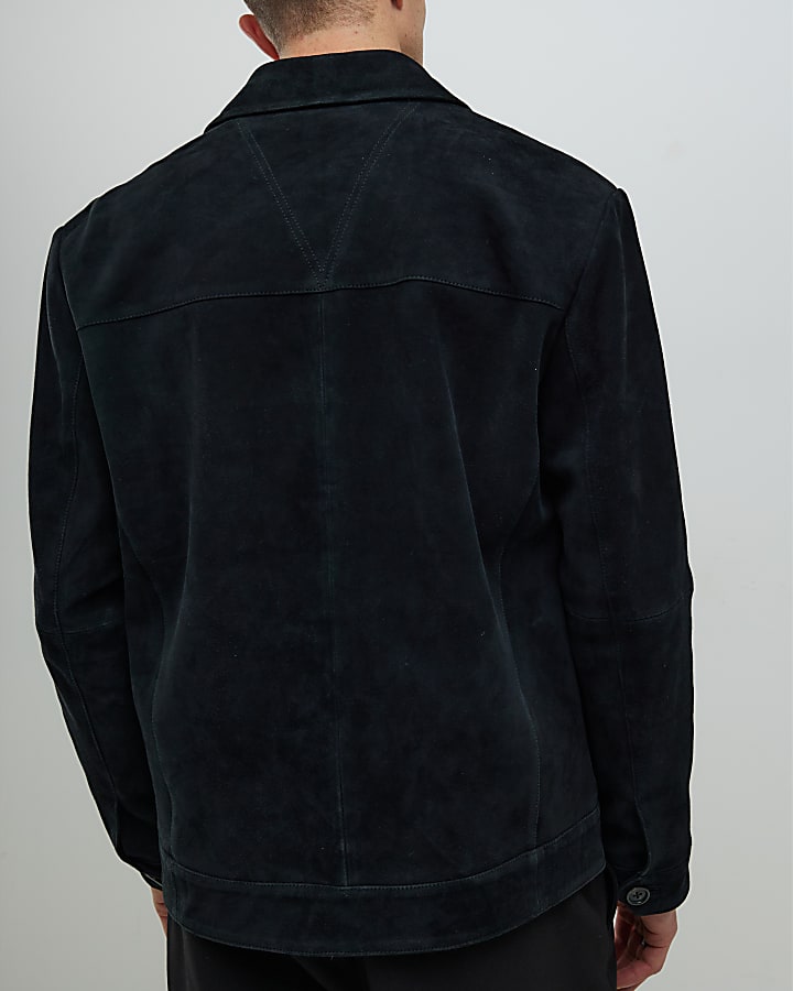 Black Premium Suede Western Jacket