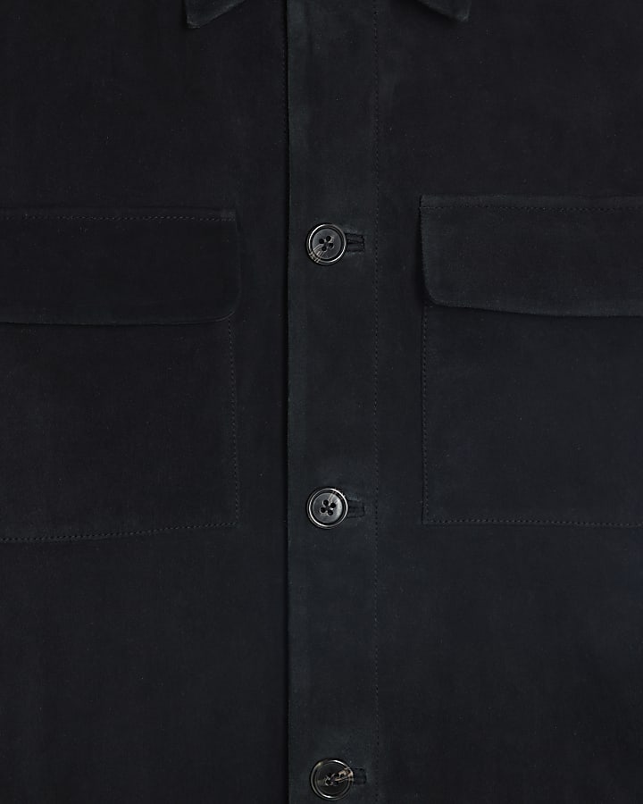 Black Premium Suede Western Jacket