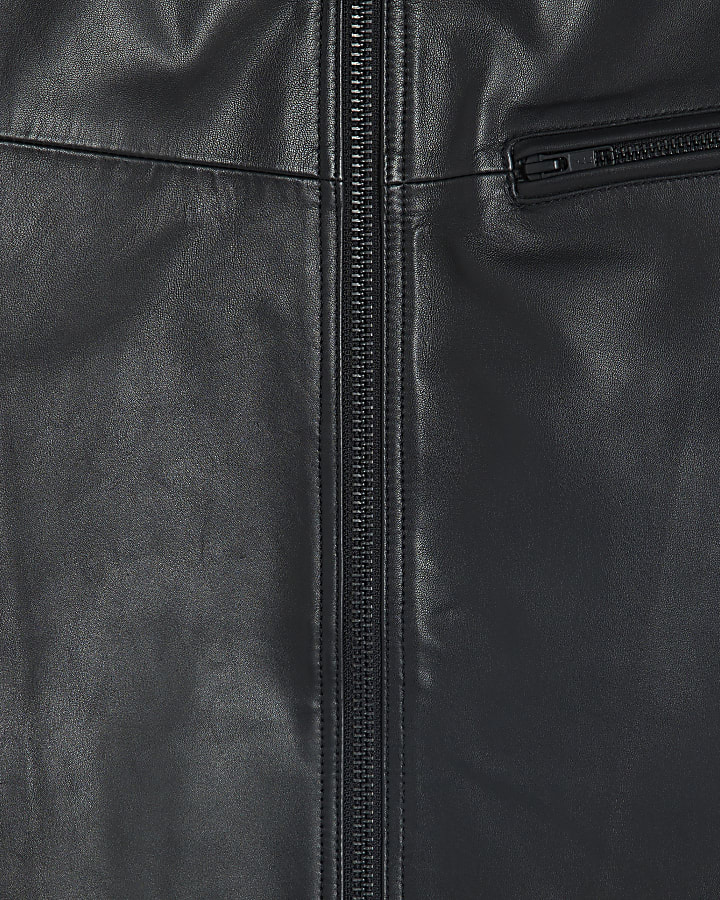 Black Leather Biker Jacket