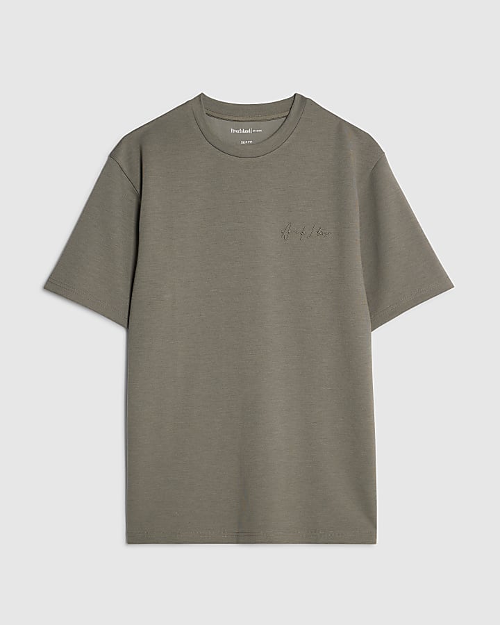 Khaki Slim Fit T-Shirt