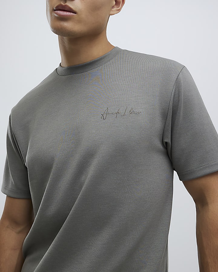 Khaki Slim Fit T-Shirt