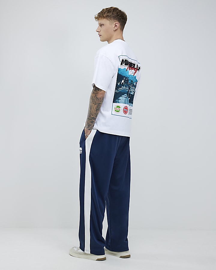White Oversized Fit Marello Racing T-Shirt