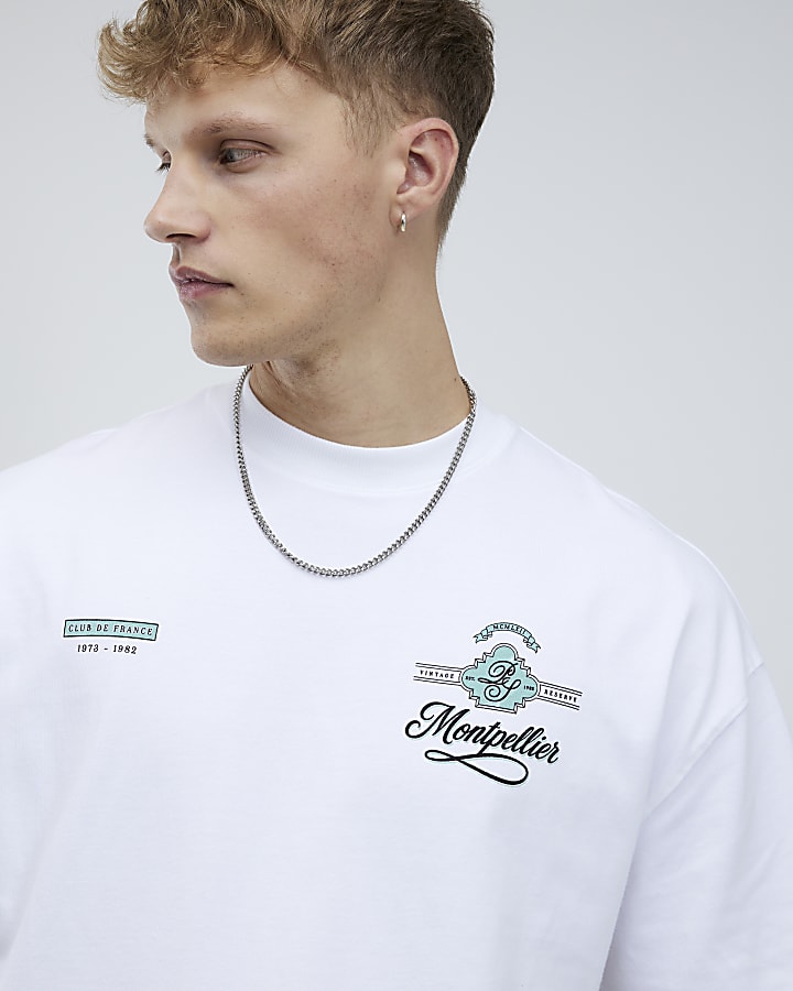 White Oversized Fit Boulevard T-Shirt