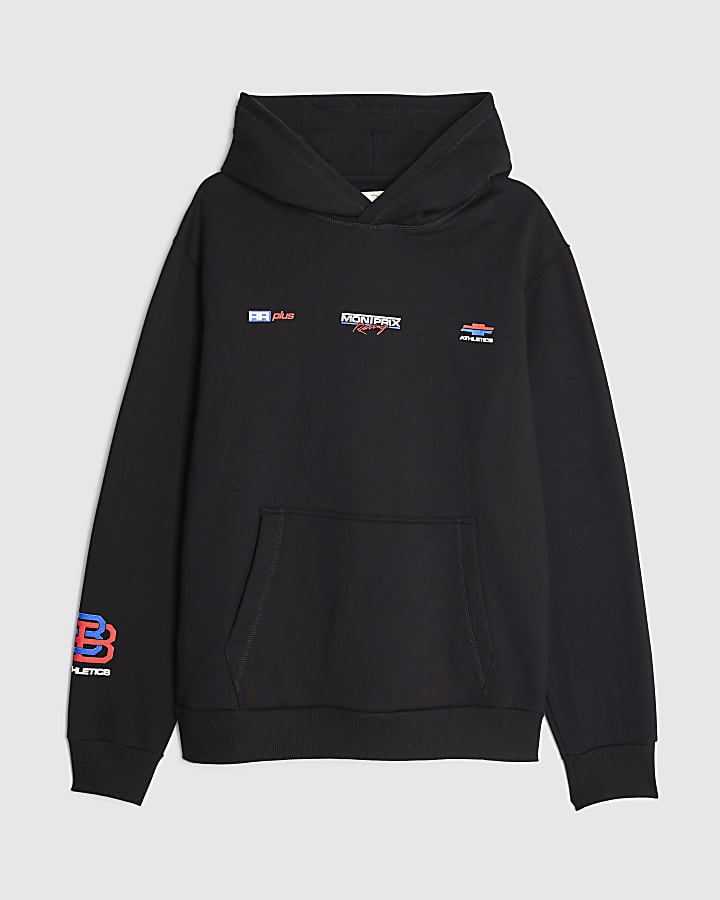 Black Regular Fit Marello 1992 Race Hoodie