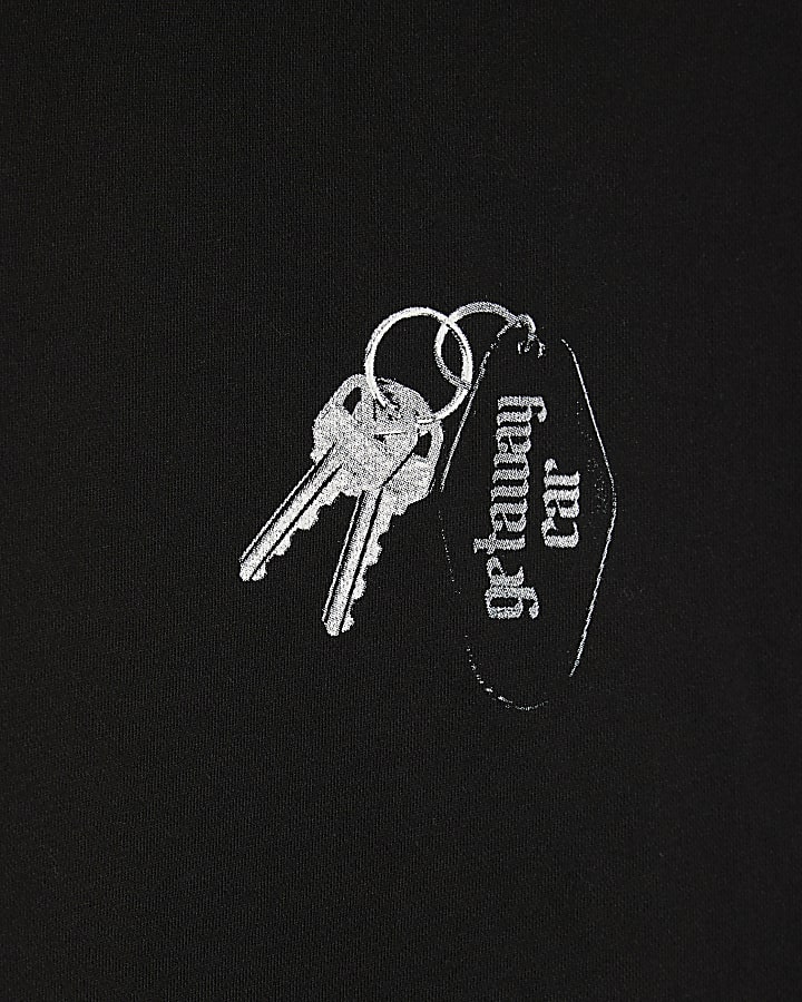 Black Regular Fit Getaway Car Sweatshirt