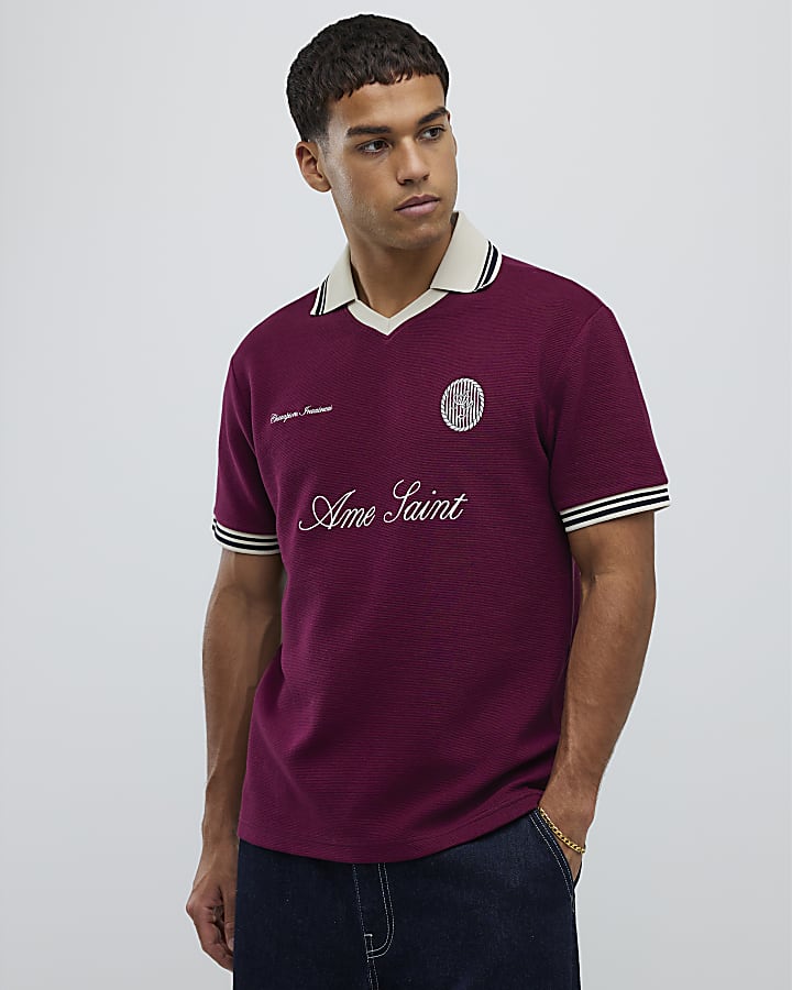 Red Regular Fit Ame Saint Polo Shirt
