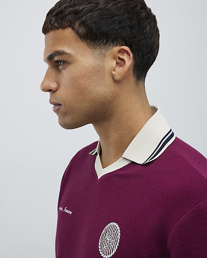 Red Regular Fit Ame Saint Polo Shirt