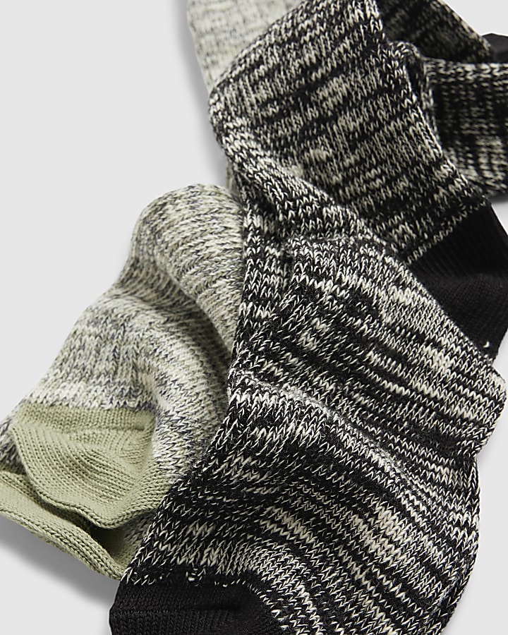 Green Pack Of 2 Boot Socks