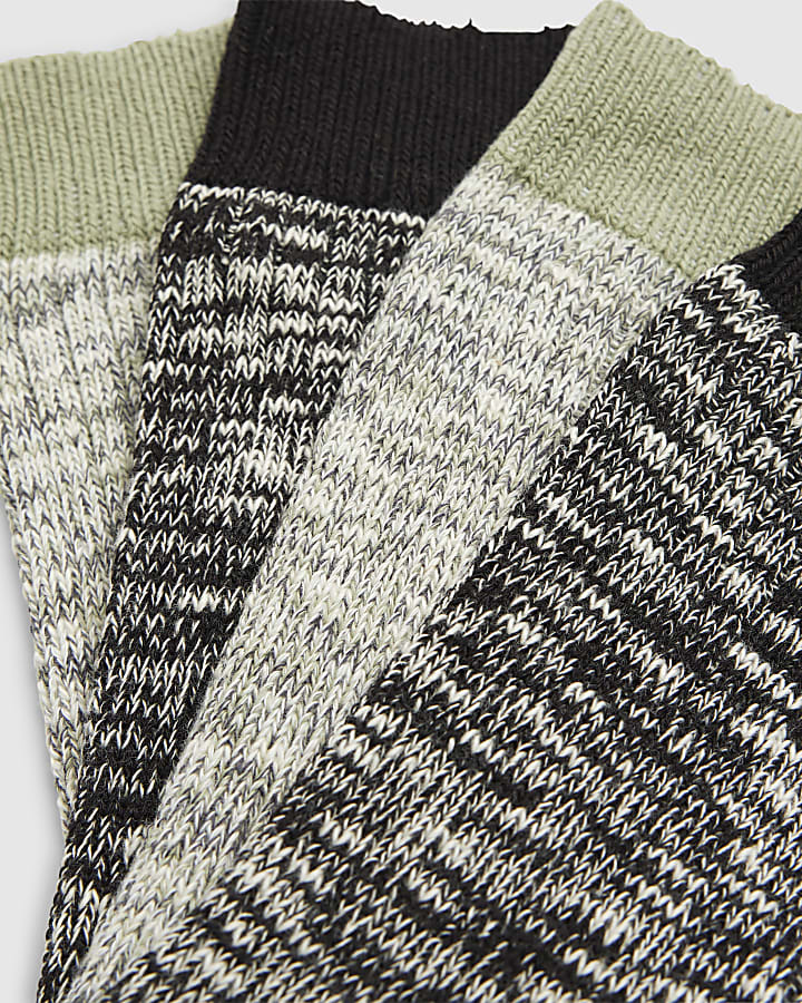 Green Pack Of 2 Boot Socks