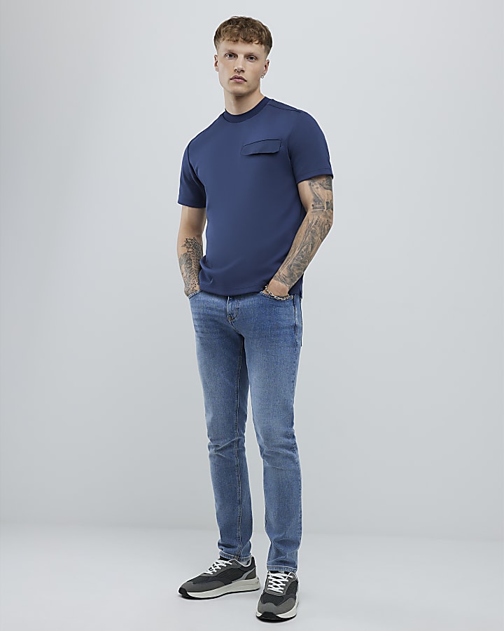 Blue Slim Fit T-Shirt