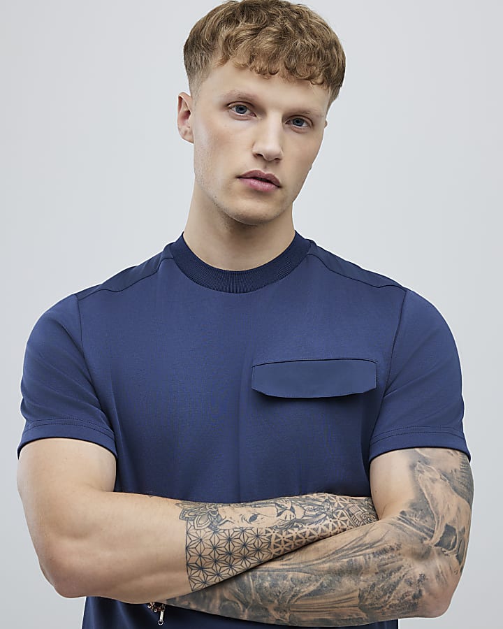 Blue Slim Fit T-Shirt