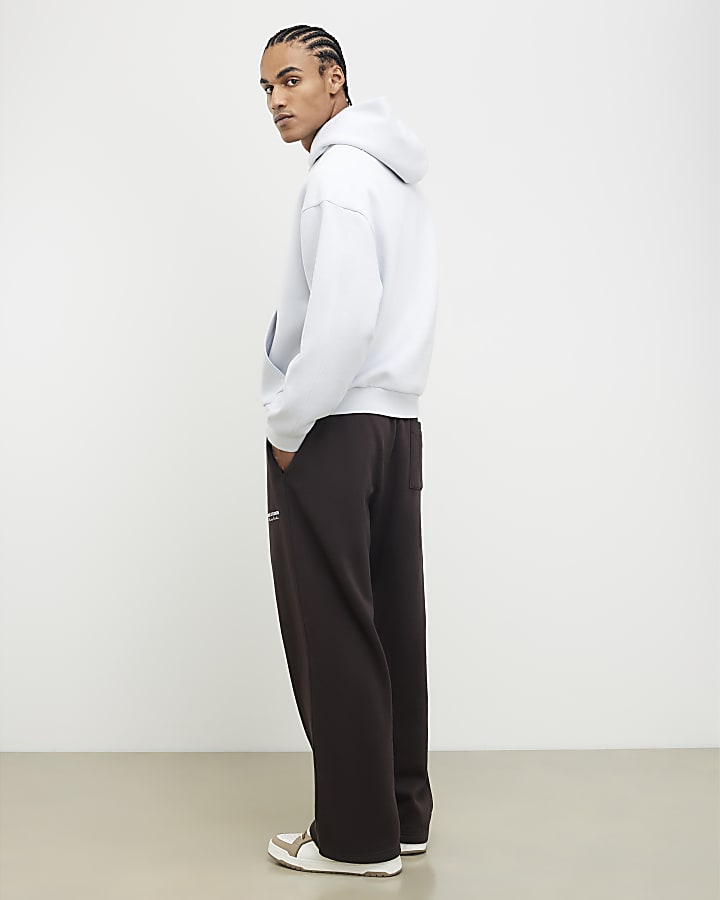 Blue Oversized Fit Essentials Hoodie