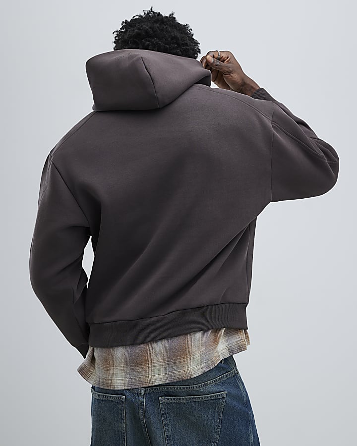 Brown Oversized Fit Hoodie