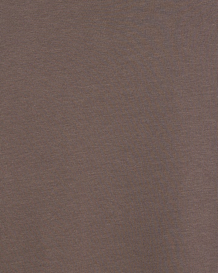 Brown Muscle Fit T-Shirt