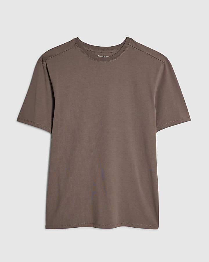 Brown Muscle Fit T-Shirt
