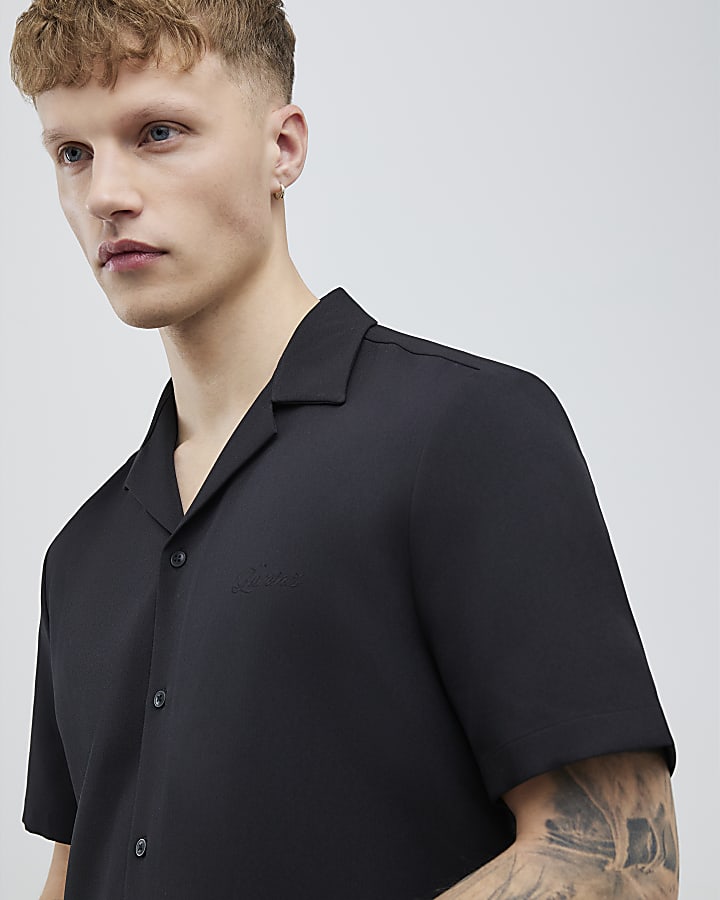 Black Regular Fit Luminis Shirt