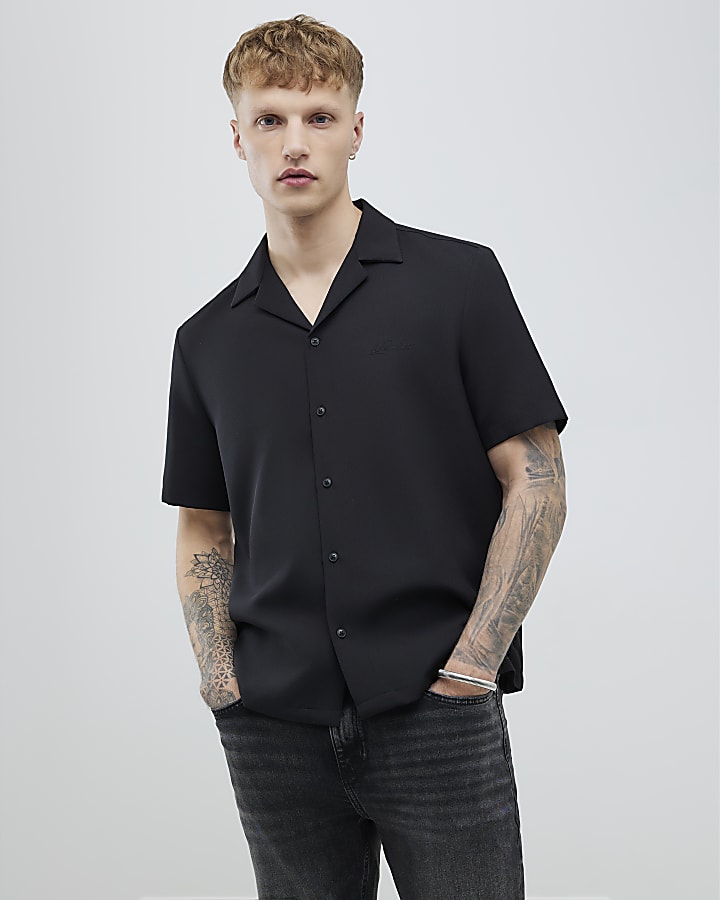 Black Regular Fit Luminis Shirt
