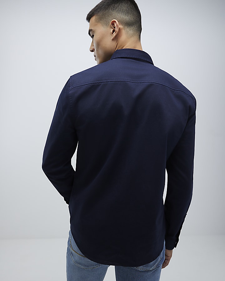 Navy Slim Fit Shirt