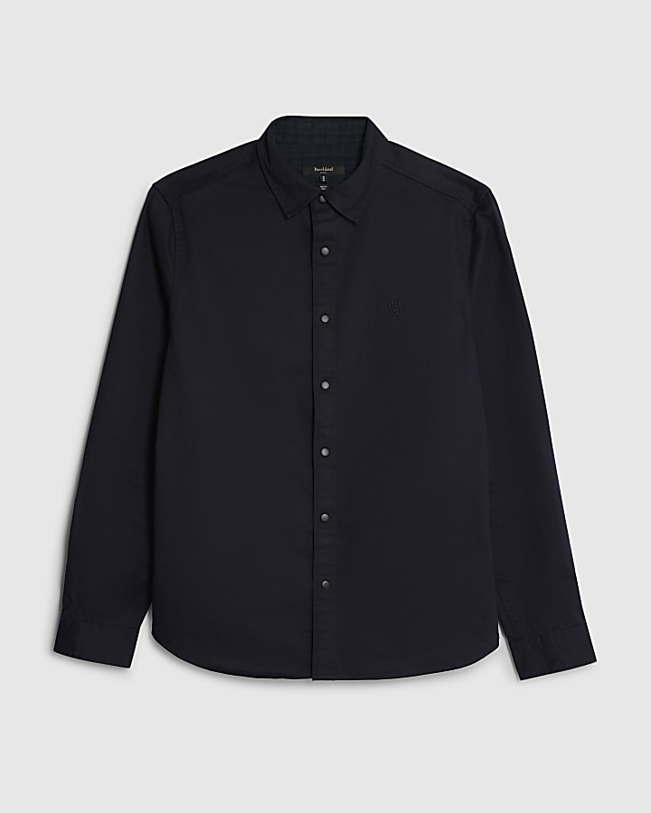 Navy Slim Fit Shirt