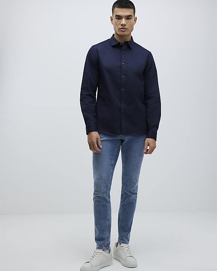 Navy Slim Fit Shirt