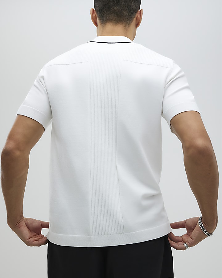 White Slim Fit Polo Shirt