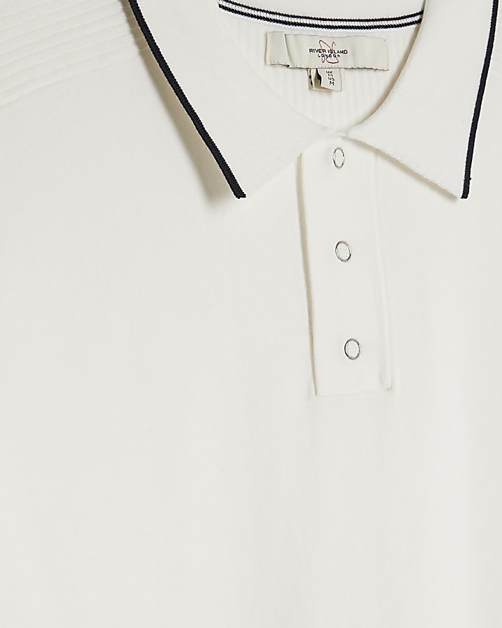 White Slim Fit Polo Shirt