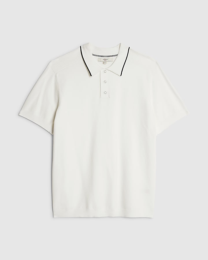 White Slim Fit Polo Shirt
