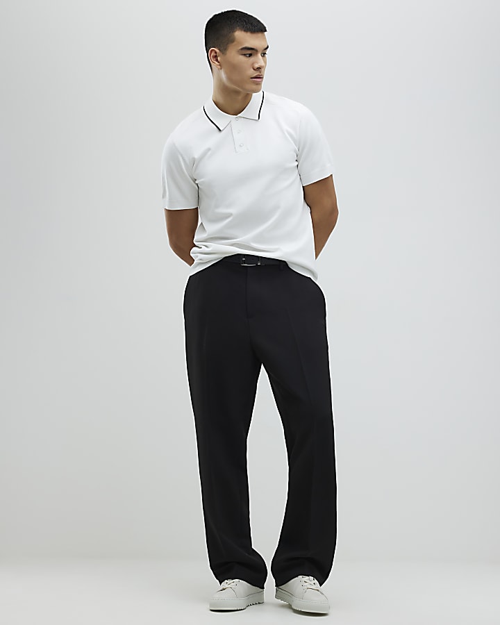 White Slim Fit Polo Shirt