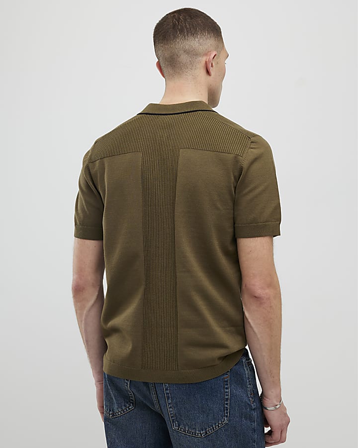Khaki Slim Fit Polo Shirt