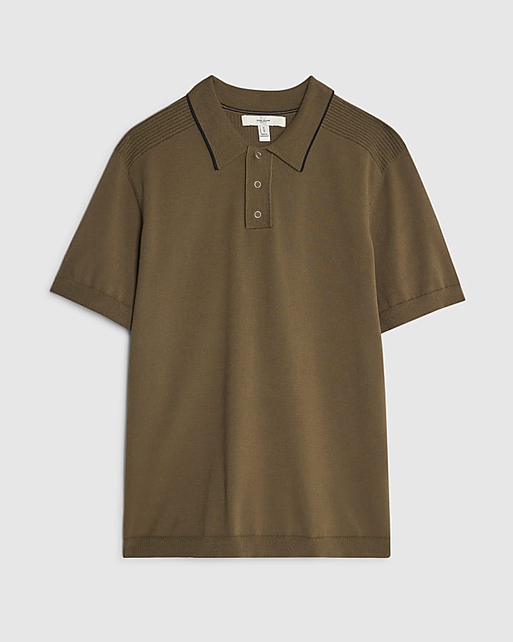 Khaki Slim Fit Polo Shirt