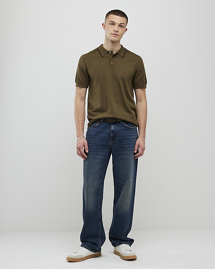 Khaki Slim Fit Polo Shirt